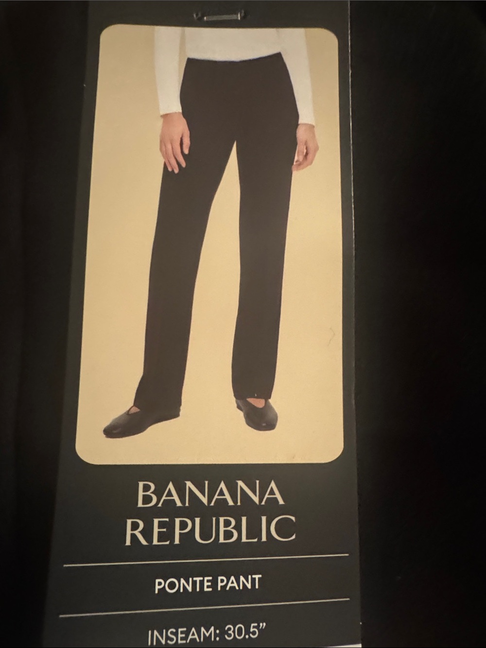 Banana Republic Men’s Black Ponte Dress Pants
